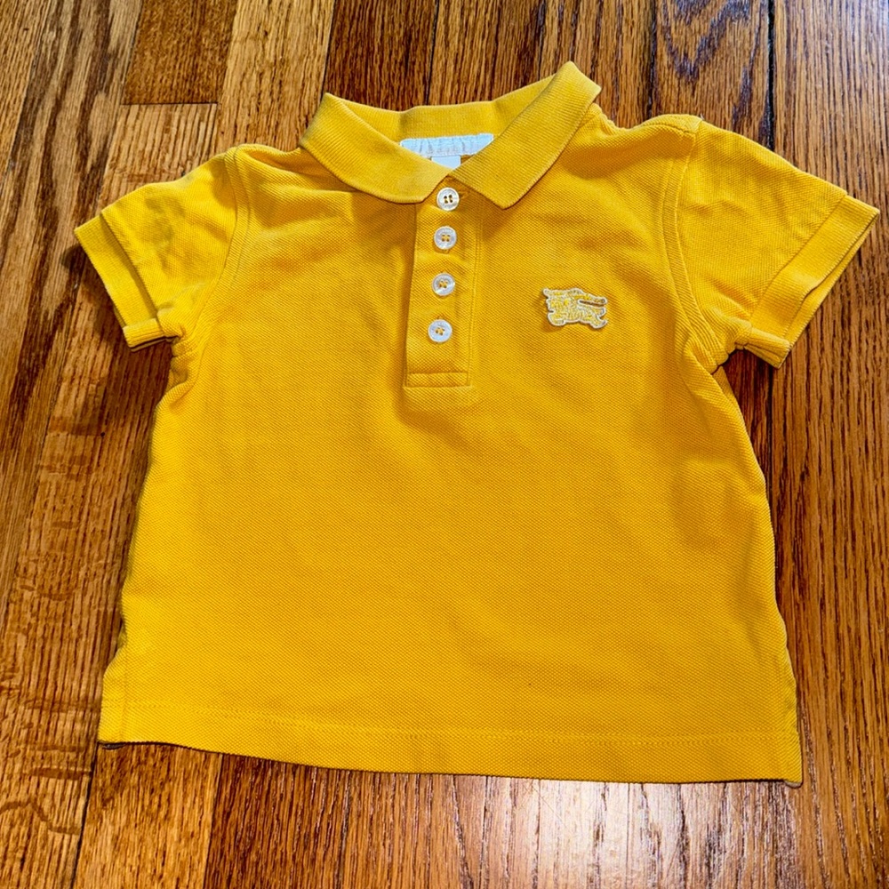 Burberry Children boys polo size 2Y yellow